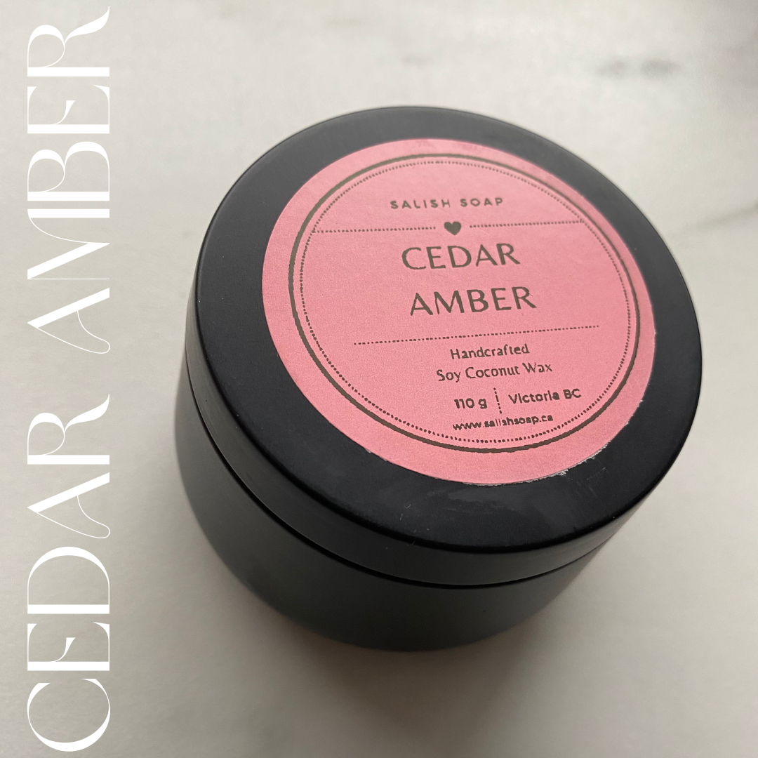 Cedar Amber Soy Coconut Candles