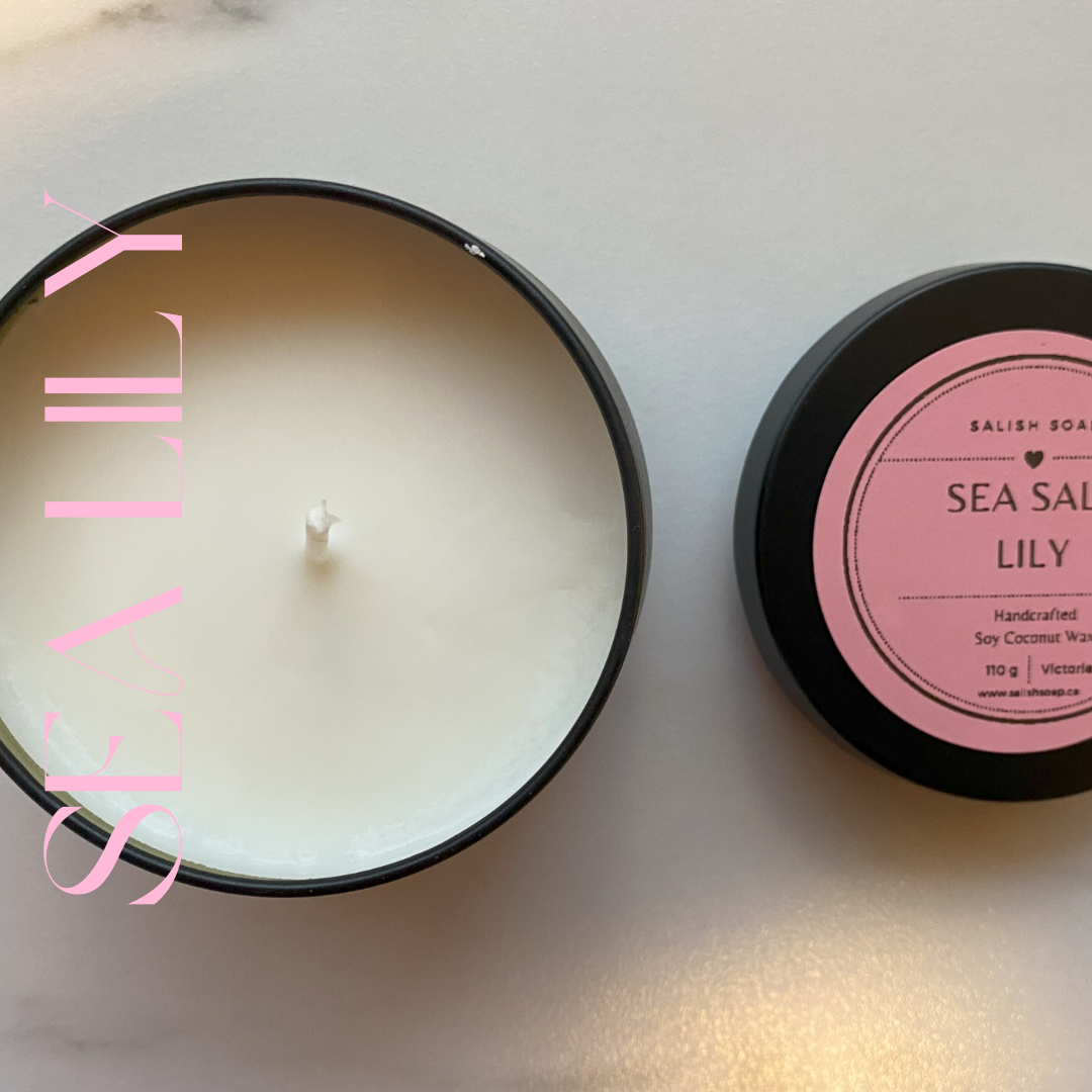 Sea Salt Lily Soy Coconut Candle